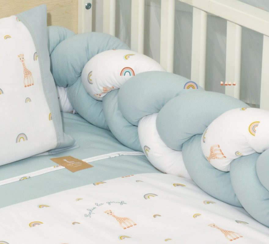 Πλεξούδα τριπλή βαμβακερή 20x200 cm με ειδική εσωτερική επένδυση Design 503 Sophie La Girafe